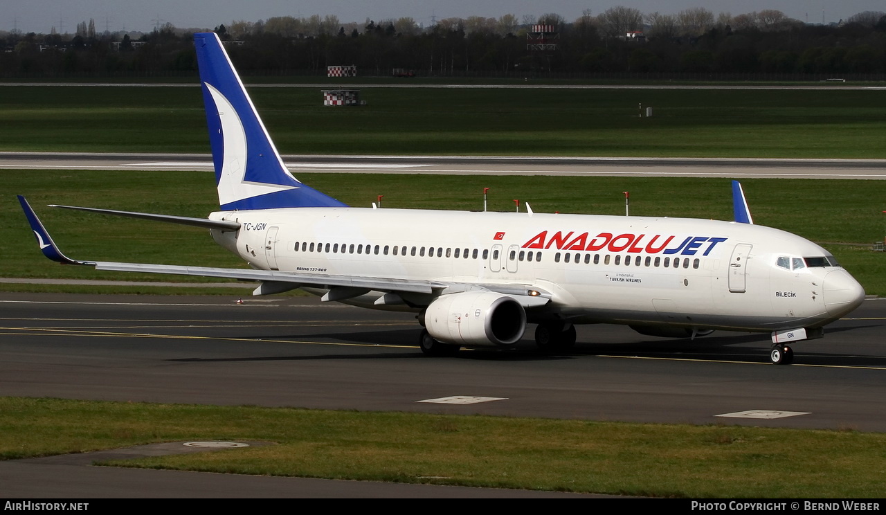 Aircraft Photo of TC-JGN | Boeing 737-8F2 | Turkish Airlines | AirHistory.net #411275