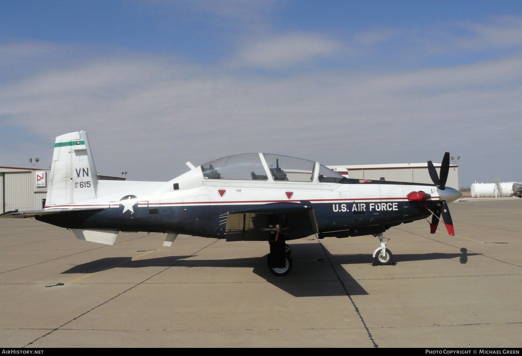 Aircraft Photo of 01-3615 / 01-615 | Raytheon T-6A Texan II | USA - Air Force | AirHistory.net #411285