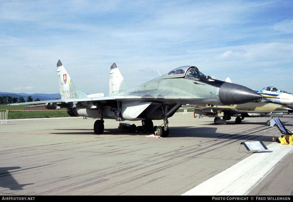 Aircraft Photo of 2123 | Mikoyan-Gurevich MiG-29AS (9-12A) | Slovakia - Air Force | AirHistory.net #411289