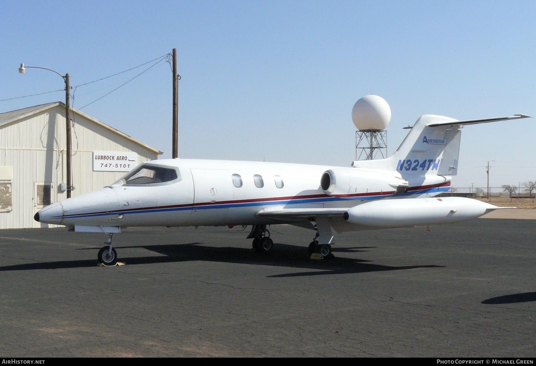 Aircraft Photo of N324TW | Gates Learjet 24D | Ameristar | AirHistory.net #411321
