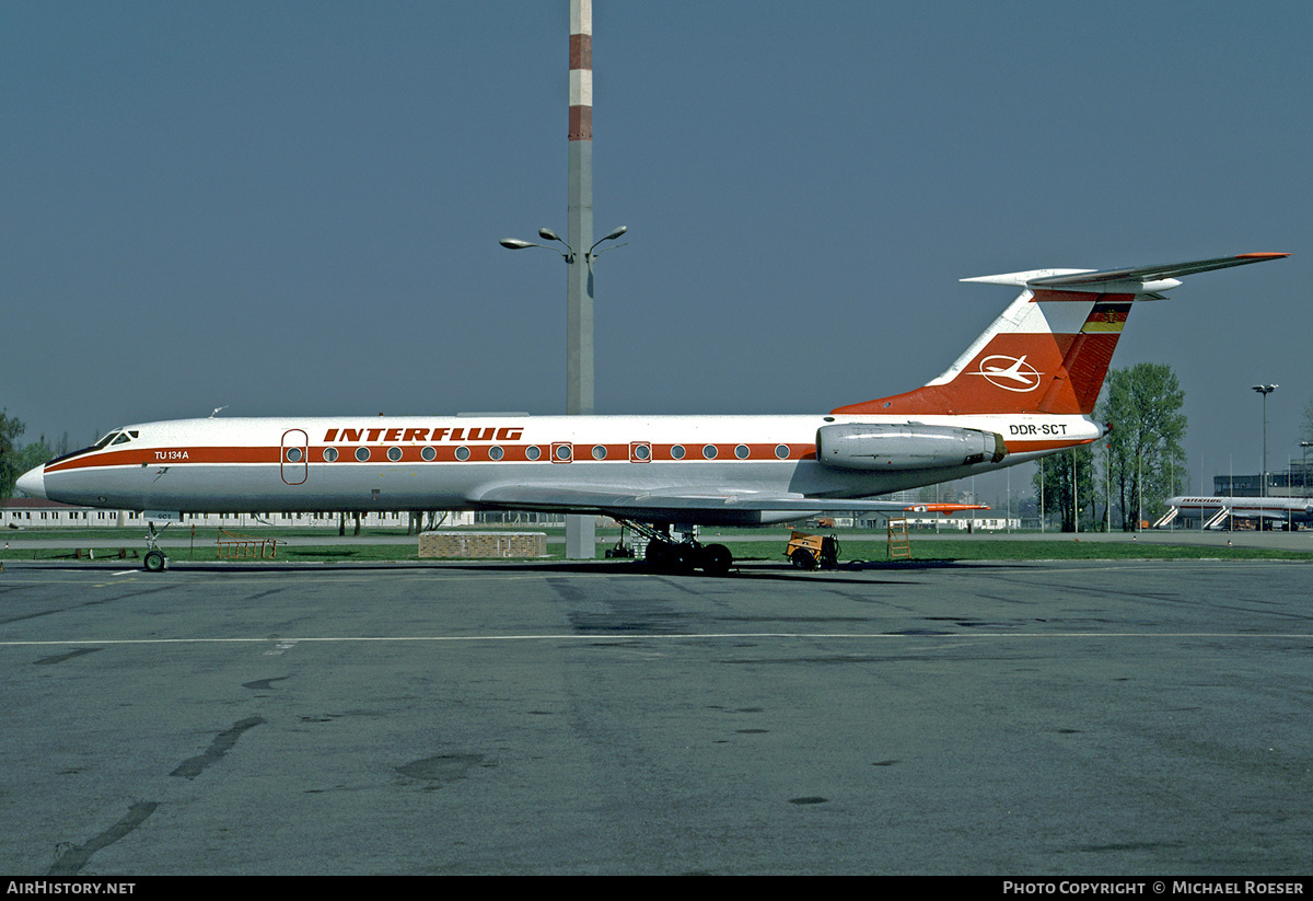 Aircraft Photo of DDR-SCT | Tupolev Tu-134A | Interflug | AirHistory.net #411383
