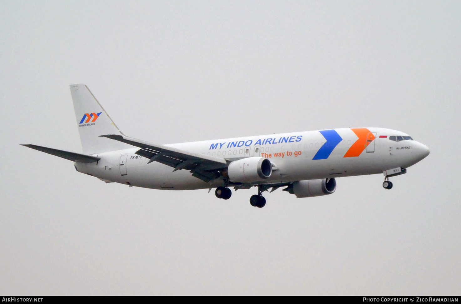 Aircraft Photo of PK-MYJ | Boeing 737-436/SF | My Indo Airlines | AirHistory.net #411435