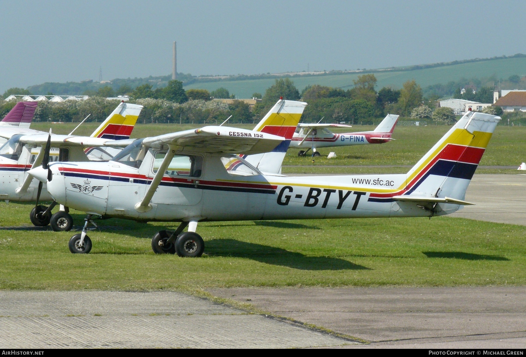Aircraft Photo of G-BTYT | Cessna 152 | SFC - Sussex Flying Club | AirHistory.net #411578