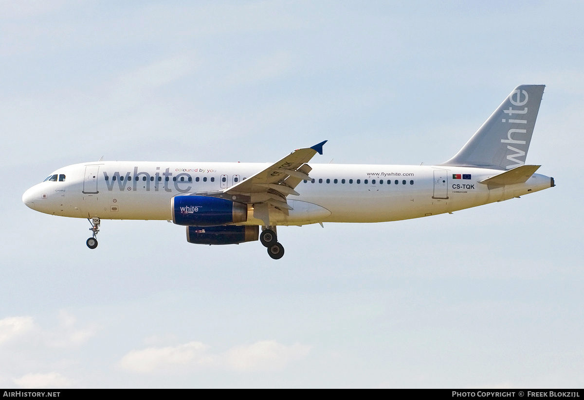Aircraft Photo of CS-TQK | Airbus A320-232 | White Airways | AirHistory.net #411597