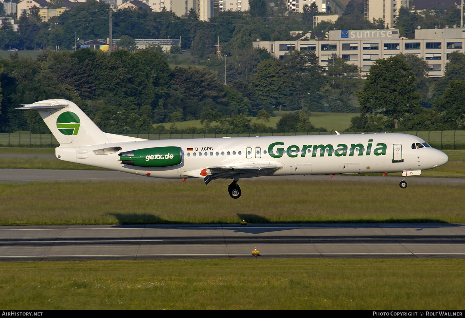Aircraft Photo of D-AGPG | Fokker 100 (F28-0100) | Germania | AirHistory.net #411619