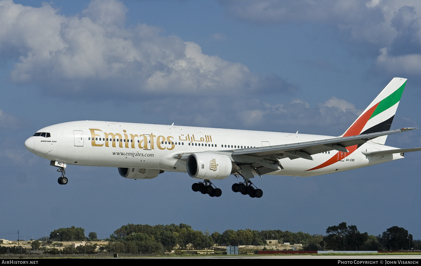 Aircraft Photo of A6-EMD | Boeing 777-21H | Emirates | AirHistory.net #411675