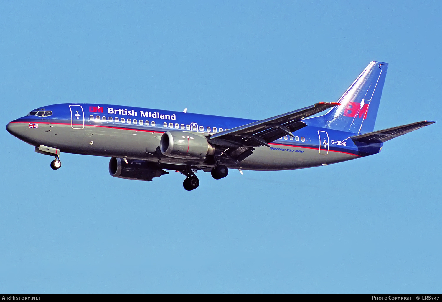 Aircraft Photo of G-ODSK | Boeing 737-37Q | British Midland Airways - BMA | AirHistory.net #411683