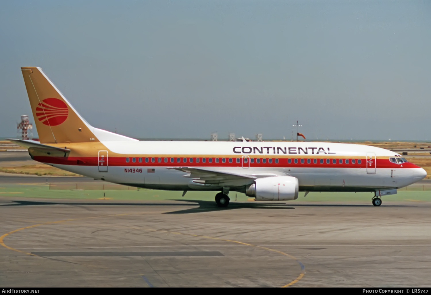 Aircraft Photo of N14346 | Boeing 737-3T0 | Continental Airlines | AirHistory.net #411695