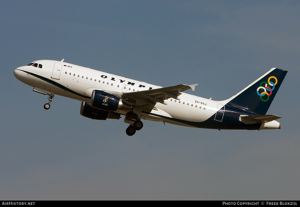 Aircraft Photo of SX-OAJ | Airbus A319-112 | Olympic | AirHistory.net #411722