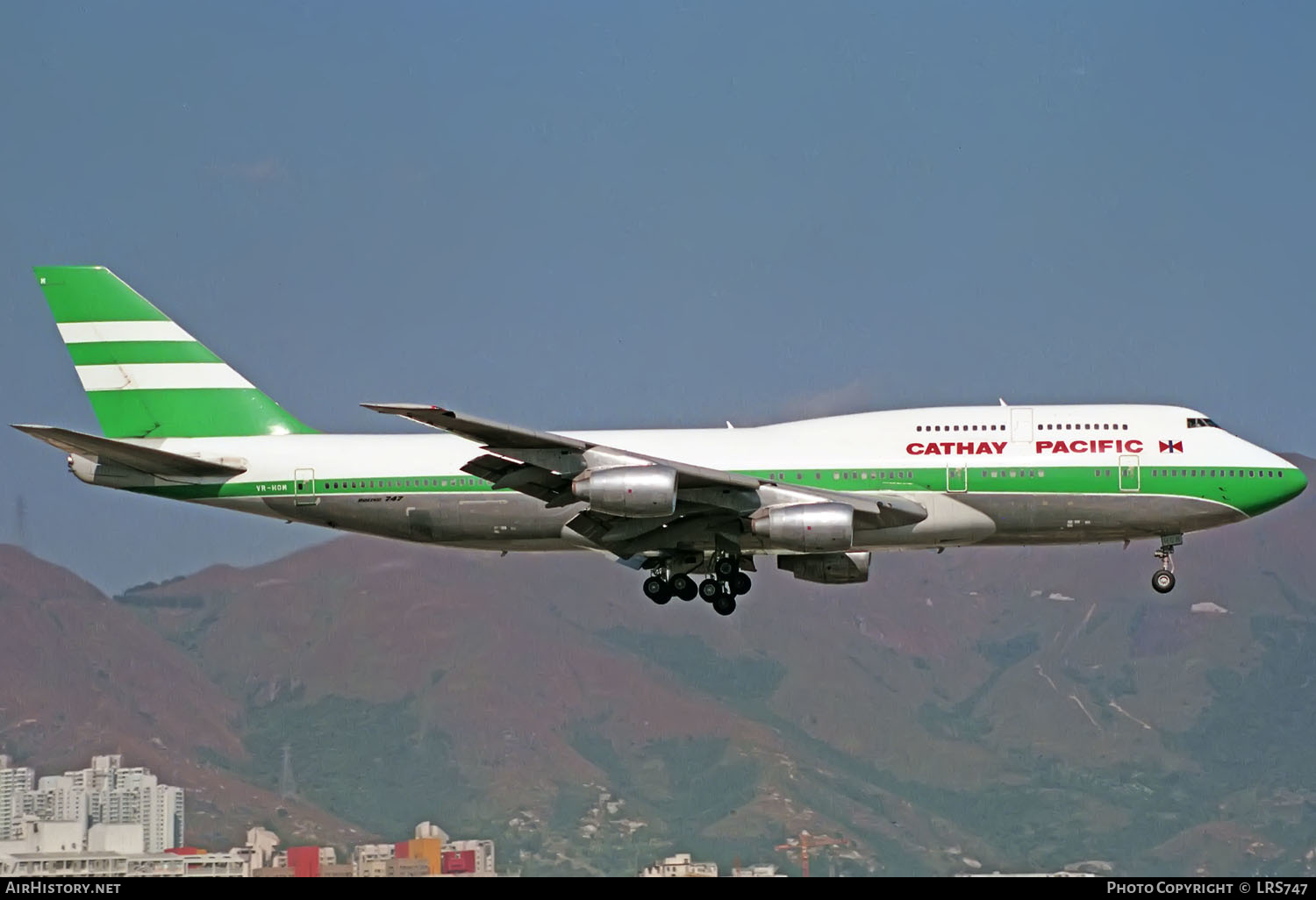 Aircraft Photo of VR-HOM | Boeing 747-367 | Cathay Pacific Airways | AirHistory.net #411726