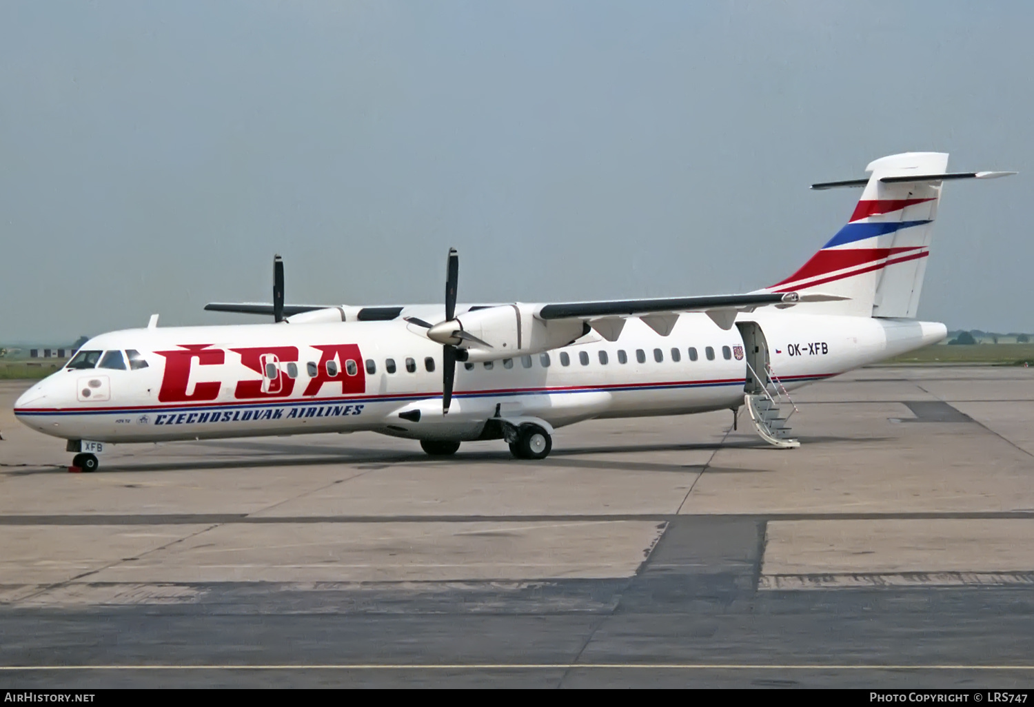 Aircraft Photo of OK-XFB | ATR ATR-72-202 | ČSA - Československé Aerolinie - Czechoslovak Airlines | AirHistory.net #411750