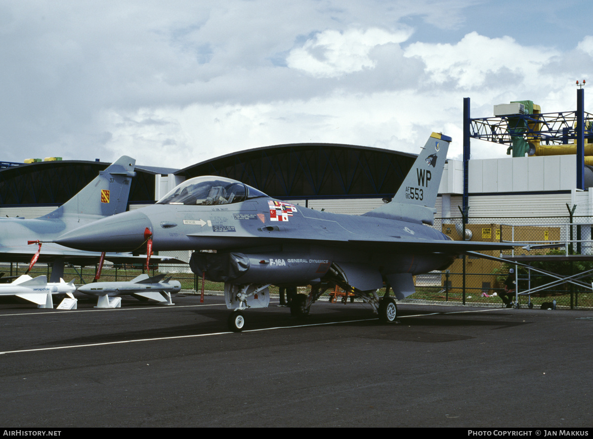 Aircraft Photo of 80-0553 / AF80-553 | General Dynamics F-16A Fighting Falcon | USA - Air Force | AirHistory.net #411775