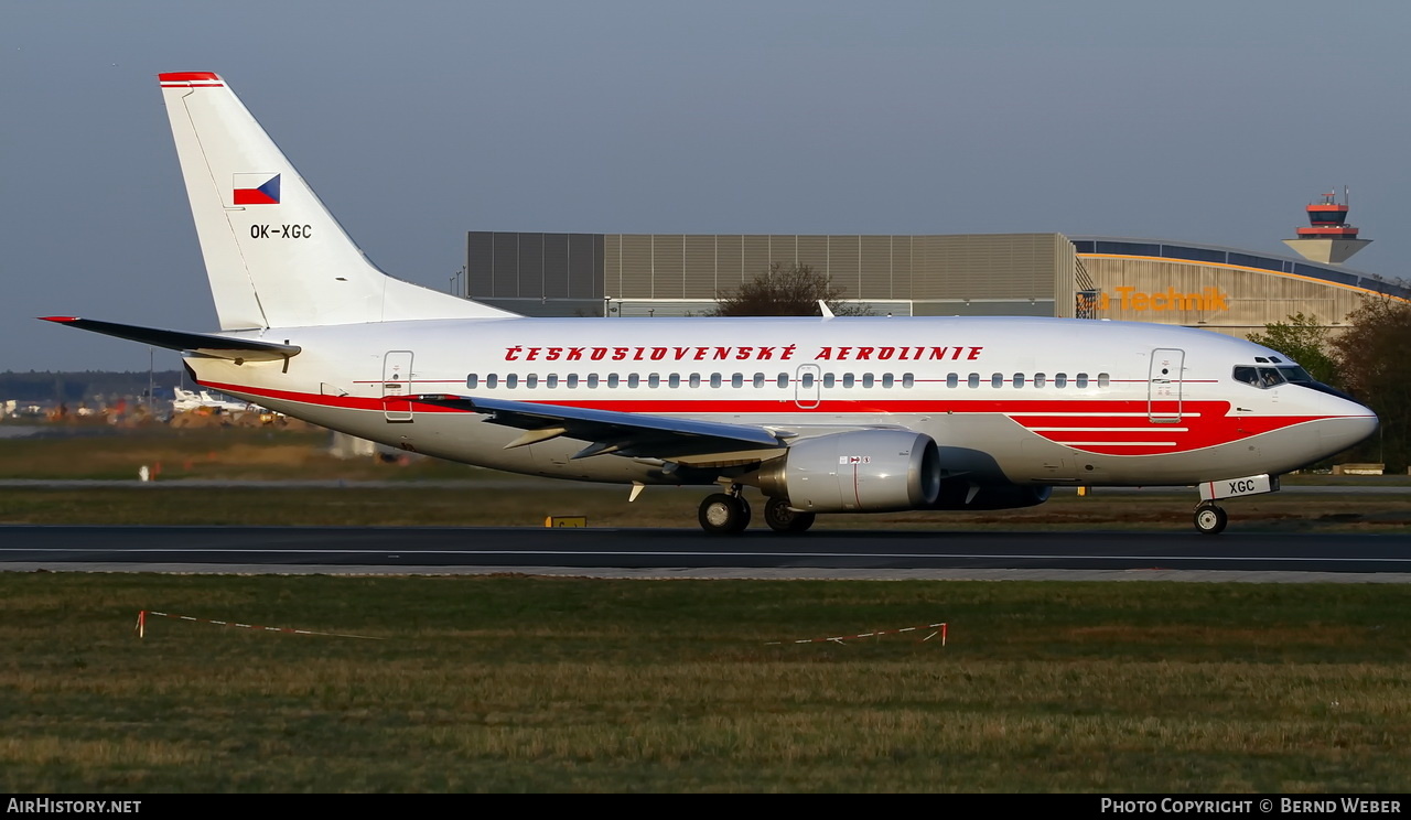 Aircraft Photo of OK-XGC | Boeing 737-55S | ČSA - Czech Airlines | ČSA - Československé Aerolinie - Czechoslovak Airlines | AirHistory.net #411788