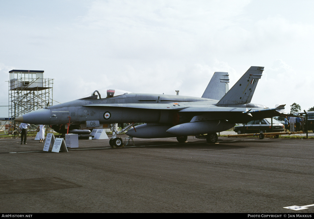 Aircraft Photo of A21-08 | McDonnell Douglas F/A-18A Hornet | Australia - Air Force | AirHistory.net #411798