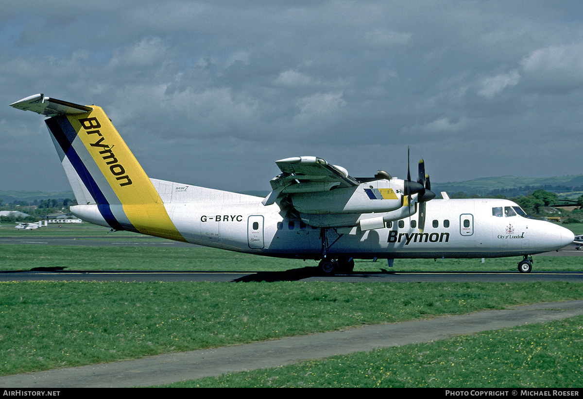 Aircraft Photo of G-BRYC | De Havilland Canada DHC-7-110 Dash 7 | Brymon Airways | AirHistory.net #411812