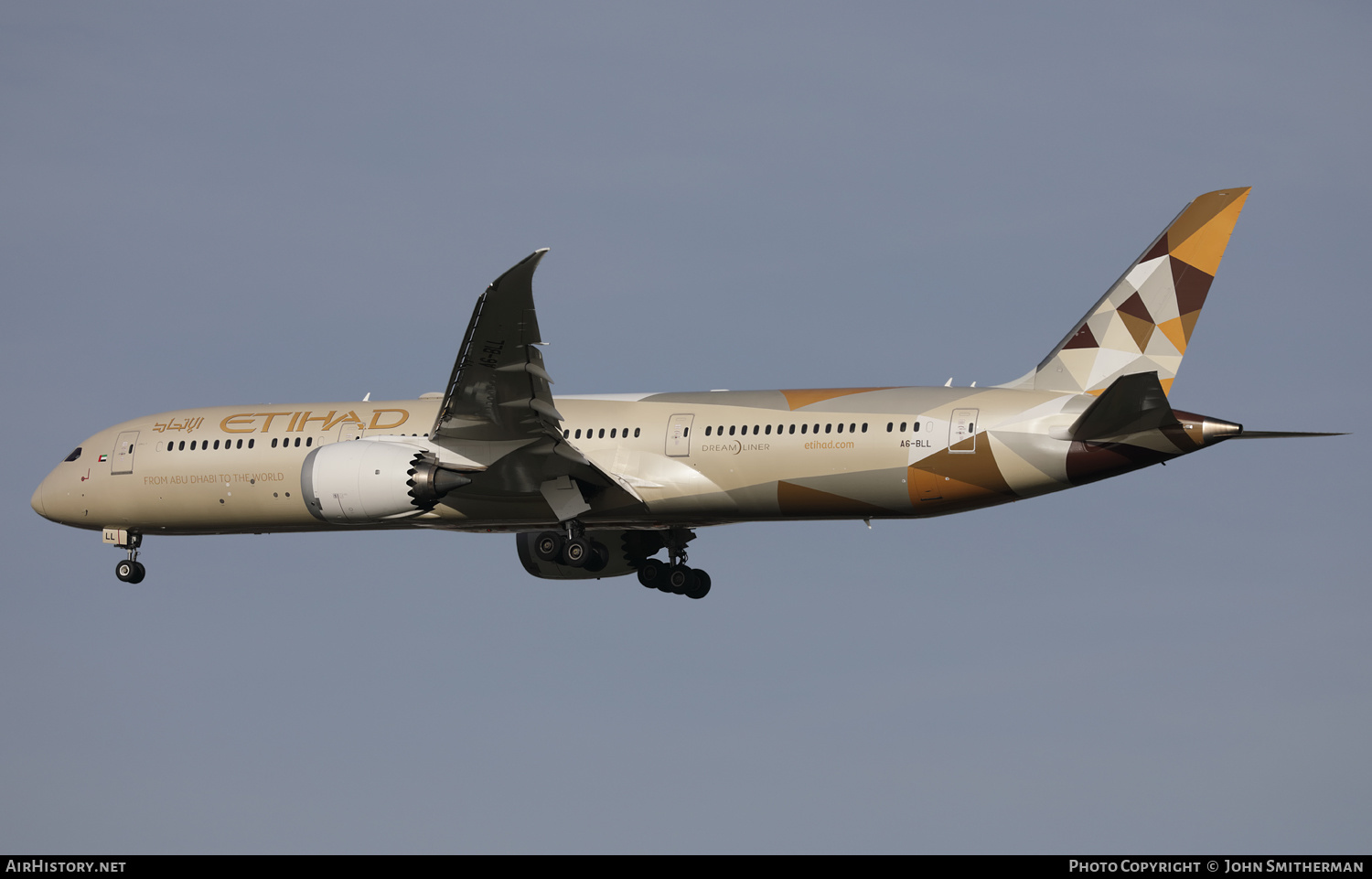 Aircraft Photo of A6-BLL | Boeing 787-9 Dreamliner | Etihad Airways | AirHistory.net #411825