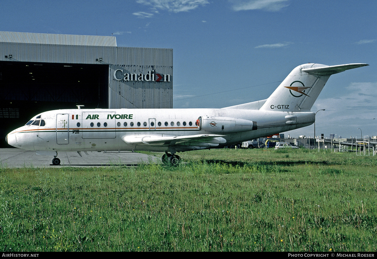 Aircraft Photo of C-GTIZ | Fokker F28-1000 Fellowship | Air Ivoire | AirHistory.net #411829