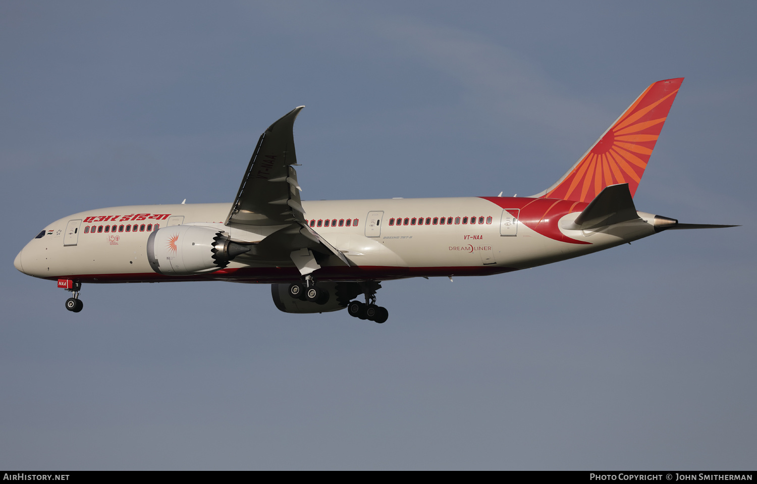 Aircraft Photo of VT-NAA | Boeing 787-8 Dreamliner | Air India | AirHistory.net #411832
