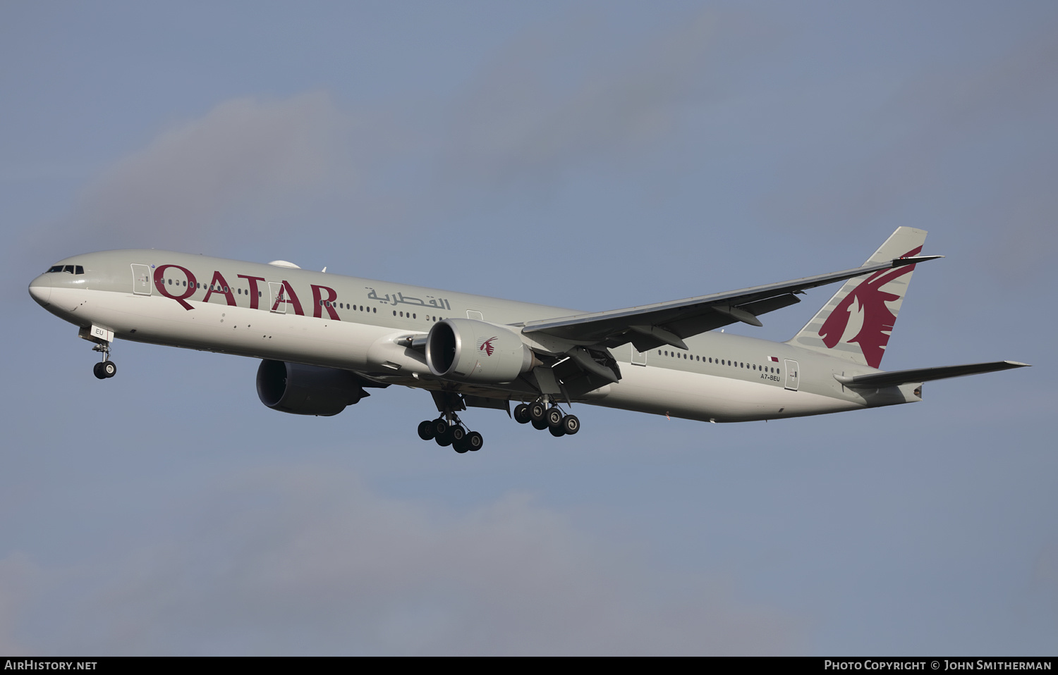 Aircraft Photo of A7-BEU | Boeing 777-300/ER | Qatar Airways | AirHistory.net #411863