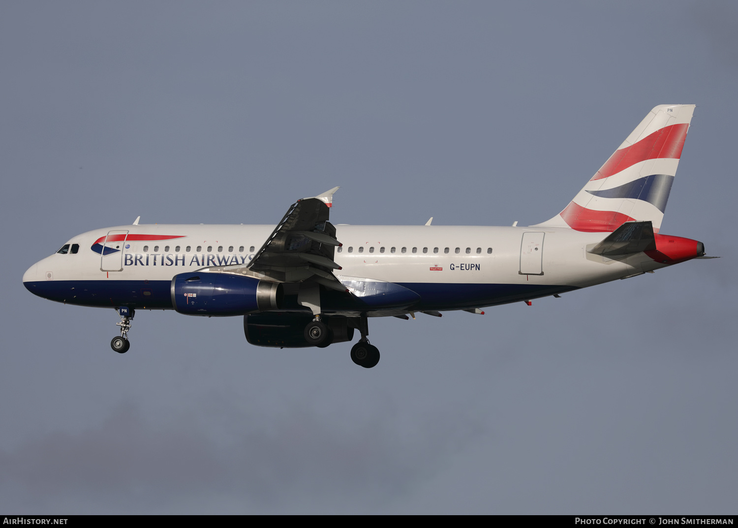 Aircraft Photo of G-EUPN | Airbus A319-131 | British Airways | AirHistory.net #411871