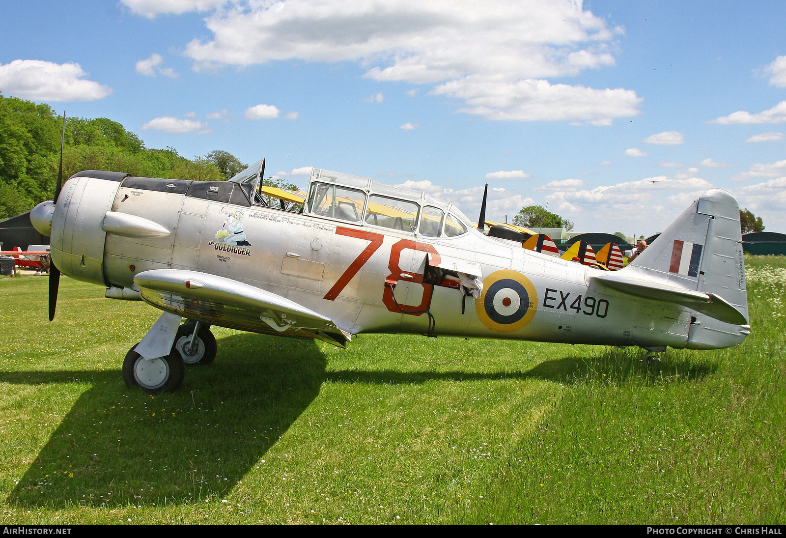 Aircraft Photo of G-CLCJ / EX490 | North American Harvard Mk4 | UK - Air Force | AirHistory.net #411880