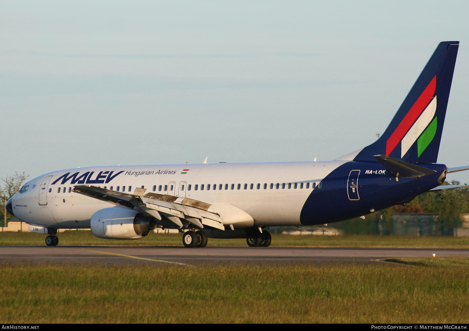 Aircraft Photo of HA-LOK | Boeing 737-8Q8 | Malév - Hungarian Airlines | AirHistory.net #411892