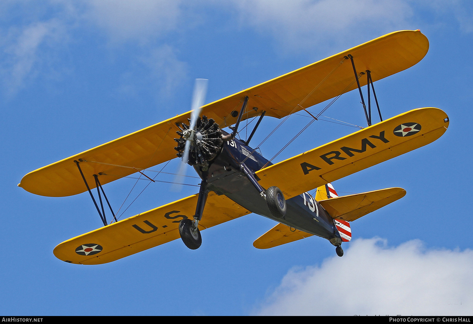 Aircraft Photo of N74677 / 131 | Boeing B75N Stearman | USA - Army | AirHistory.net #411895