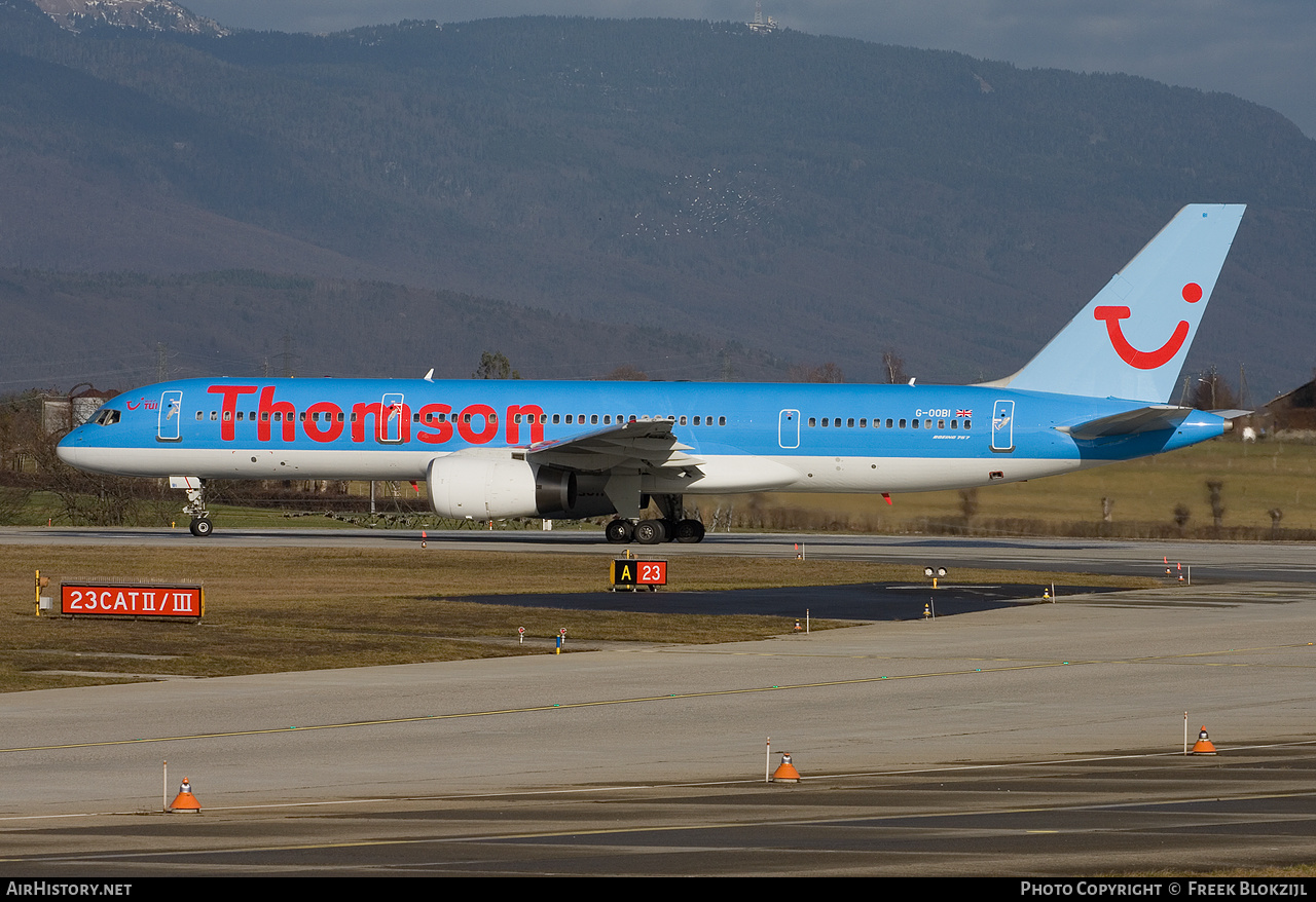 Aircraft Photo of G-OOBI | Boeing 757-2B7 | Thomson Airways | AirHistory.net #411898