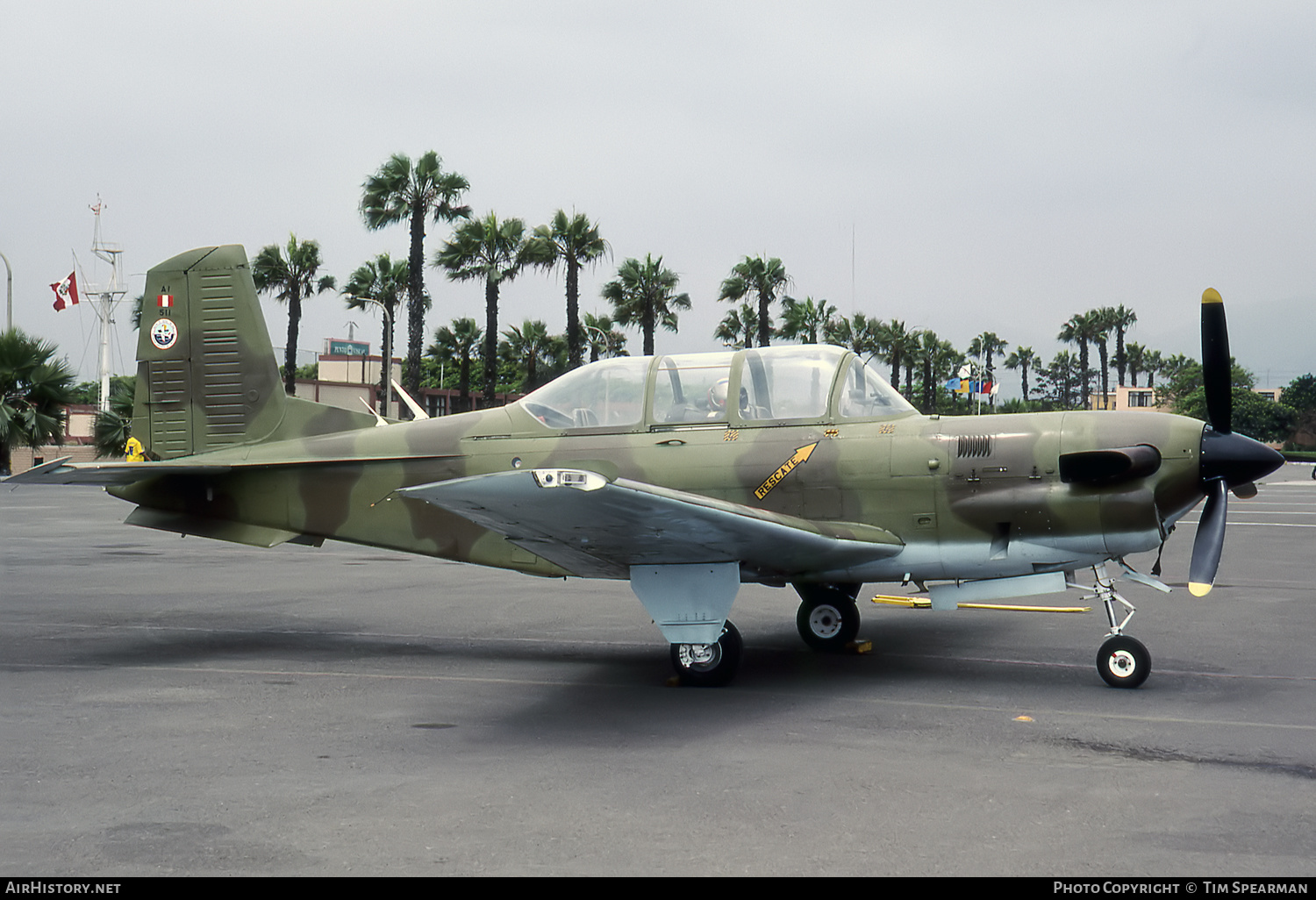 Aircraft Photo of AI-511 | Beech T-34C-1 Turbo Mentor | Peru - Navy | AirHistory.net #411905