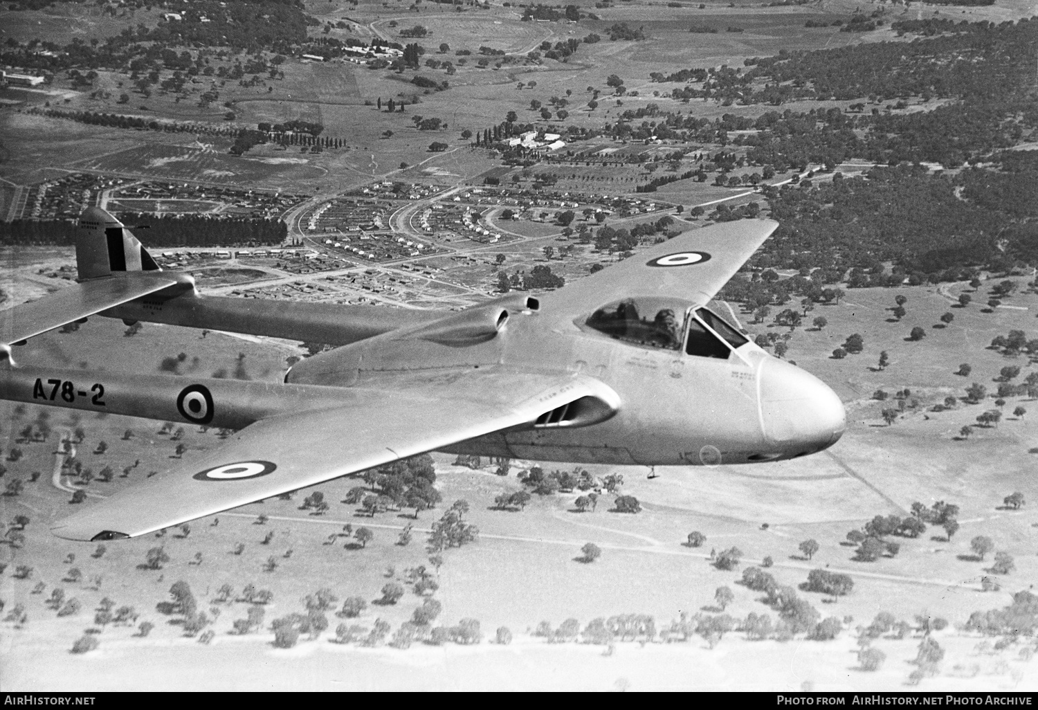Aircraft Photo of A78-2 | De Havilland D.H. 100 Vampire F2 | Australia - Air Force | AirHistory.net #411943