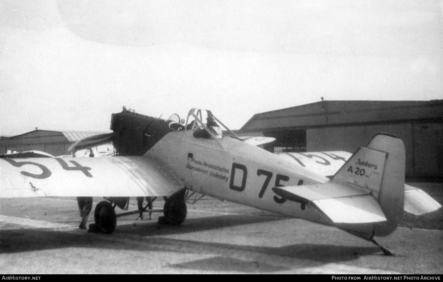 Aircraft Photo of D-754 | Junkers A20 | Preussusches Aeronautisches Observatorium Lindenberg | AirHistory.net #411954