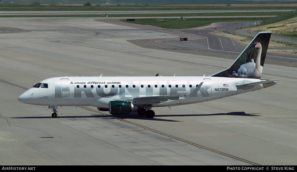 Aircraft Photo of N872RW | Embraer 170SU (ERJ-170-100SU) | Frontier Airlines | AirHistory.net #412034