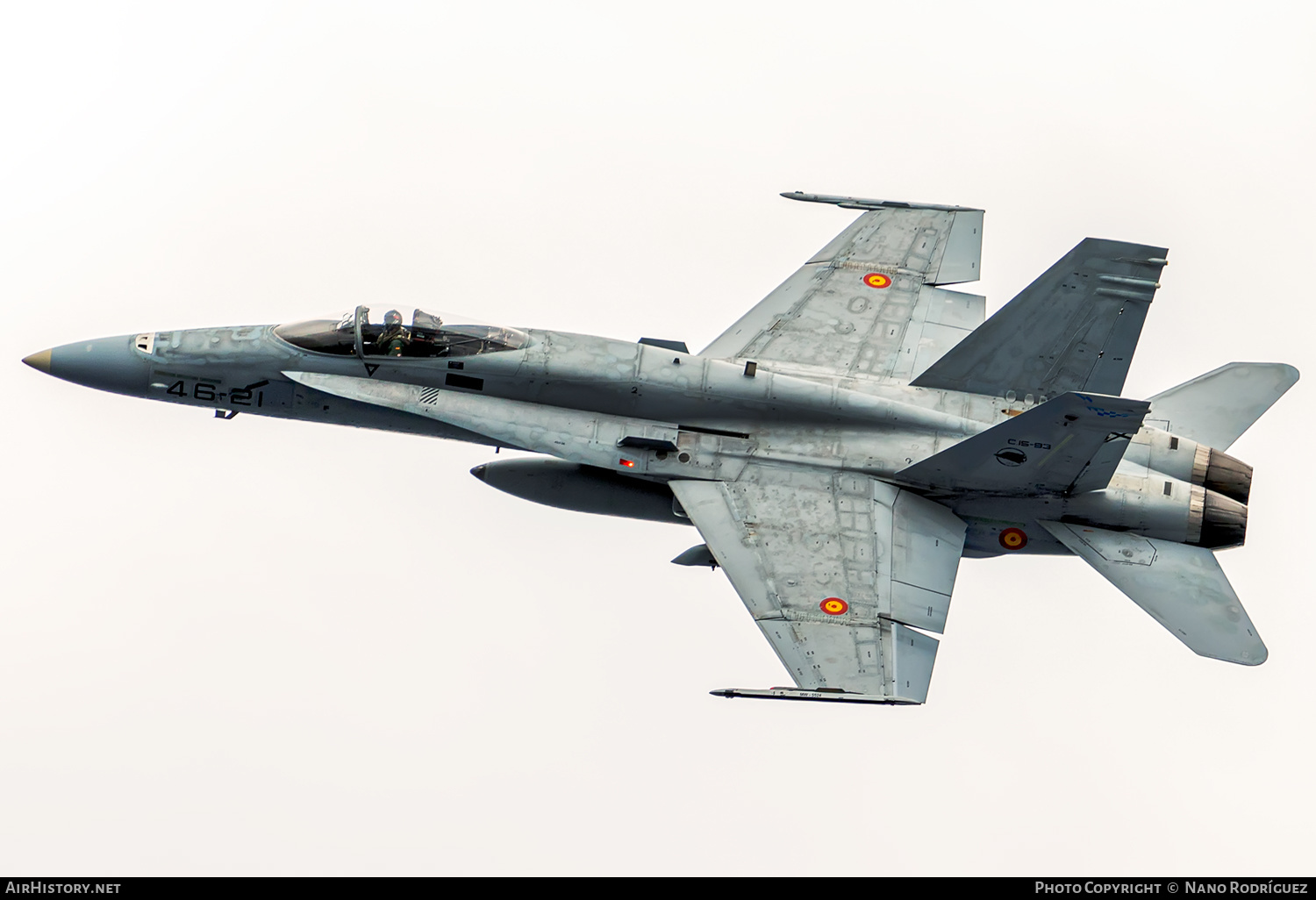 Aircraft Photo of C.15-93 | McDonnell Douglas F/A-18A+ Hornet | Spain - Air Force | AirHistory.net #412050