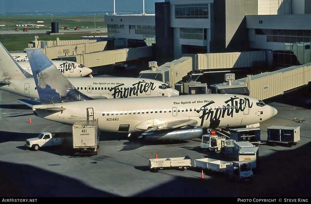 Aircraft Photo of N214AU | Boeing 737-201 | Frontier Airlines | AirHistory.net #412067