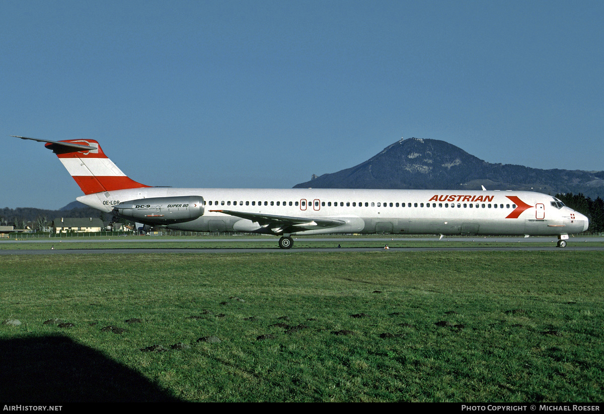 Aircraft Photo of OE-LDR | McDonnell Douglas MD-81 (DC-9-81) | Austrian Airlines | AirHistory.net #412095