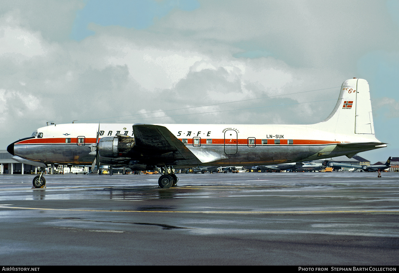 Aircraft Photo of LN-SUK | Douglas DC-6B | Braathens SAFE | AirHistory.net #412153