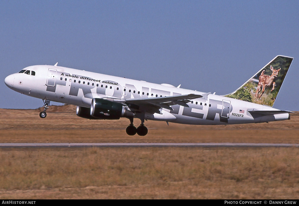 Aircraft Photo of N926FR | Airbus A319-112 | Frontier Airlines | AirHistory.net #412173