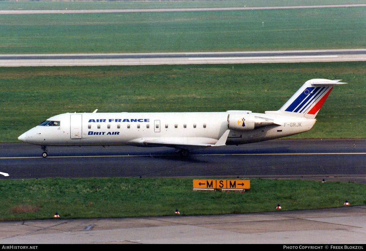 Aircraft Photo of F-GRJK | Bombardier CRJ-100ER (CL-600-2B19) | Air France | AirHistory.net #412188