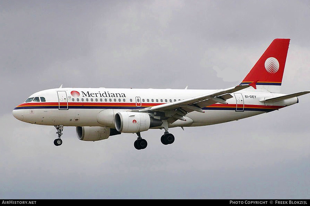 Aircraft Photo of EI-DEY | Airbus A319-112 | Meridiana | AirHistory.net #412200