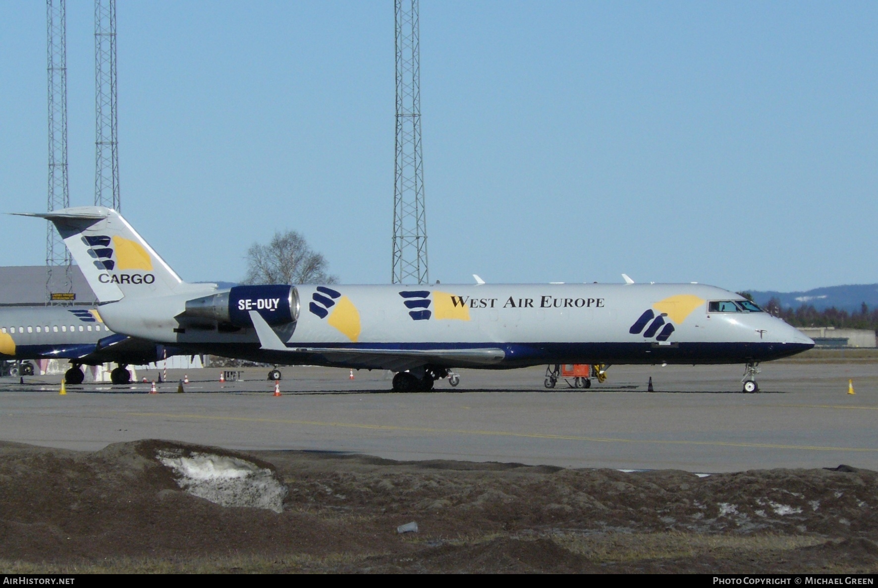 Aircraft Photo of SE-DUY | Canadair CRJ-200LR(PF) (CL-600-2B19) | West Air Europe Cargo | AirHistory.net #412206