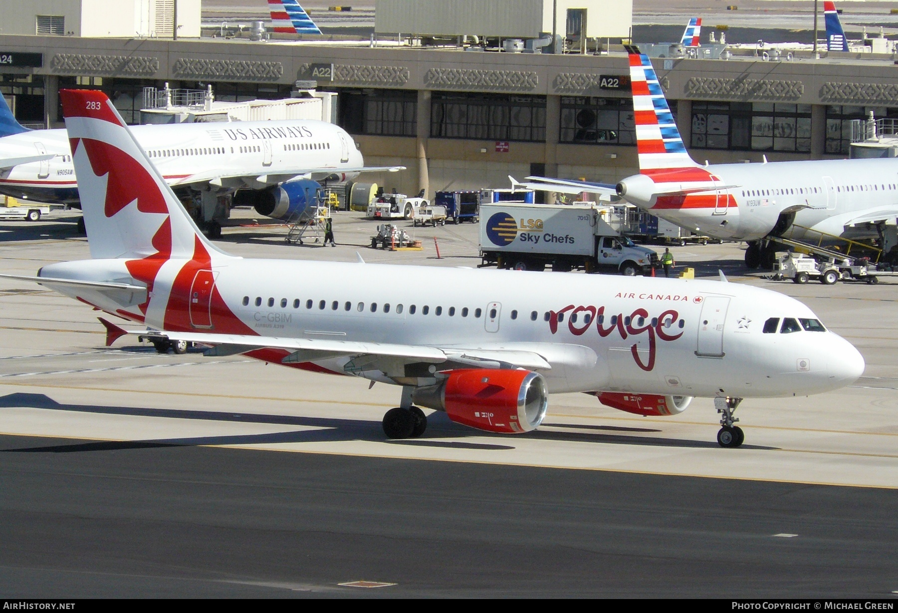 Aircraft Photo of C-GBIM | Airbus A319-114 | Air Canada Rouge | AirHistory.net #412216