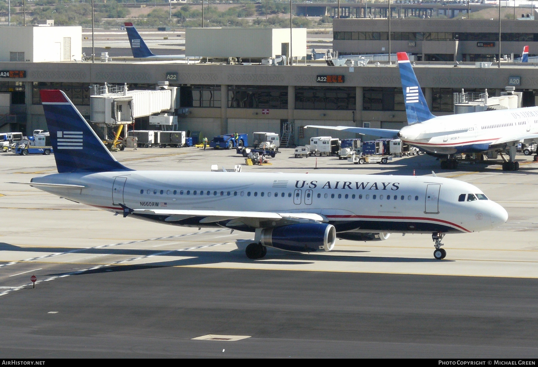 Aircraft Photo of N660AW | Airbus A320-232 | US Airways | AirHistory.net #412217