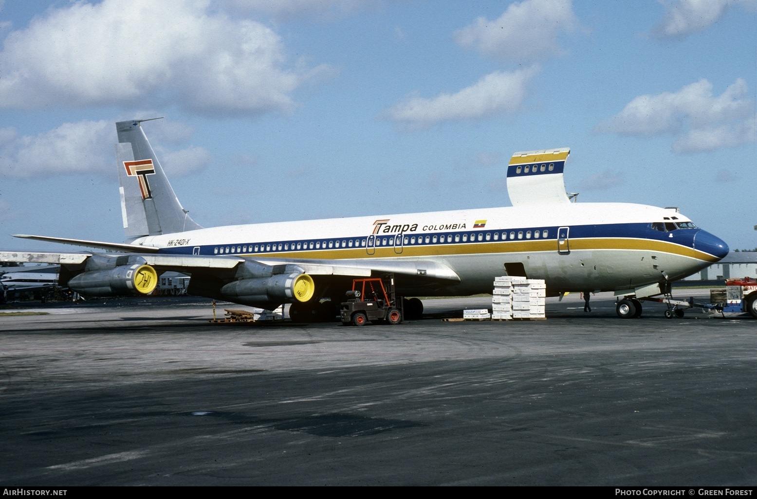 Aircraft Photo of HK-2401-X | Boeing 707-373C | TAMPA - Transportes Aéreos Mercantiles Panamericanos | AirHistory.net #412223