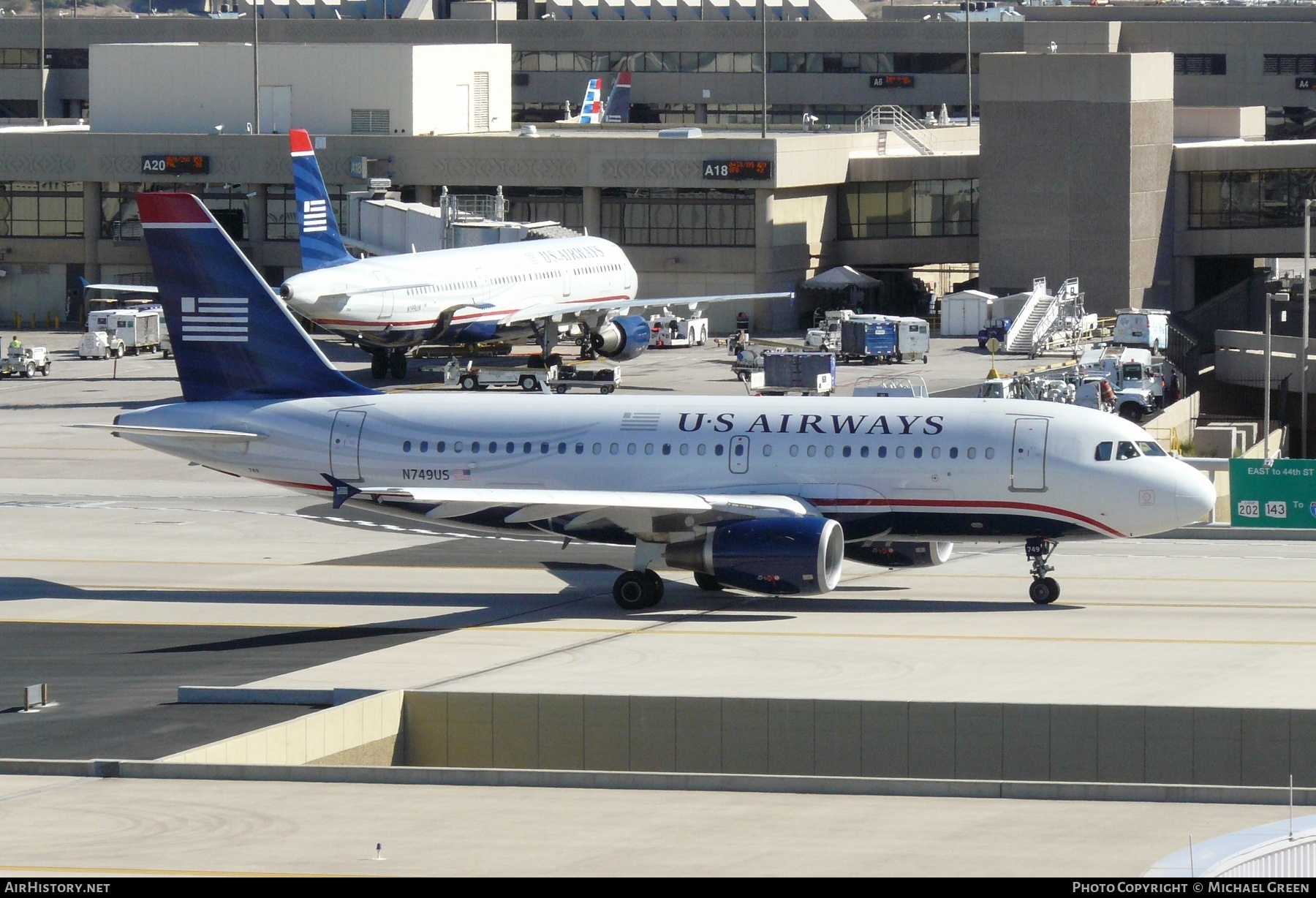 Aircraft Photo of N749US | Airbus A319-112 | US Airways | AirHistory.net #412244