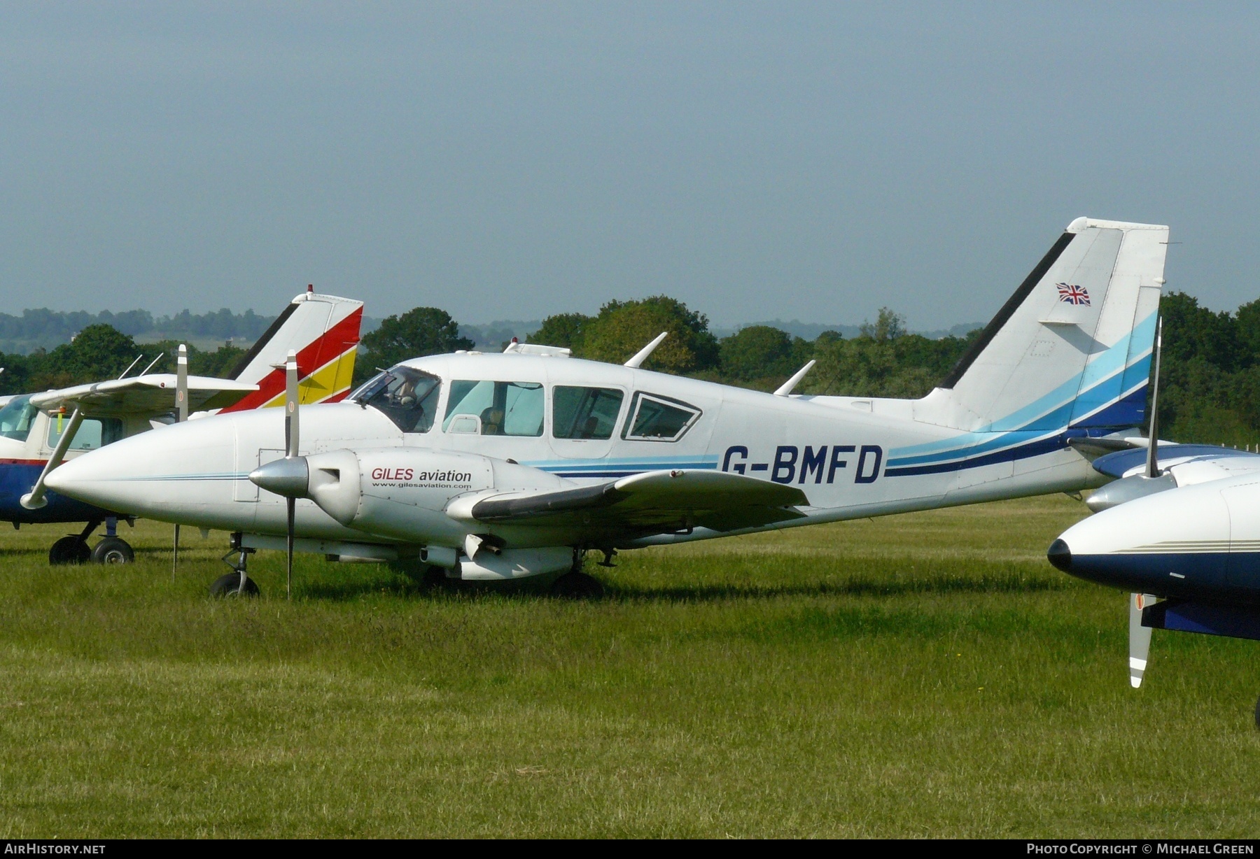 Aircraft Photo of G-BMFD | Piper PA-23-250 Aztec F | Giles Aviation | AirHistory.net #412290