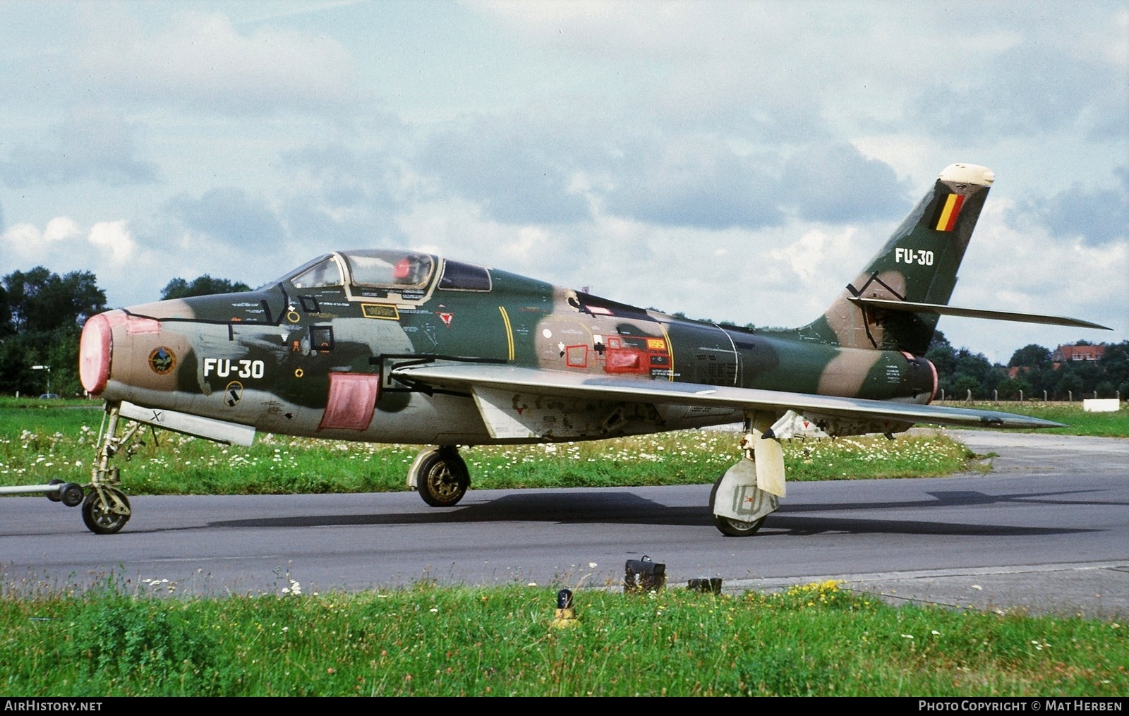 Aircraft Photo of FU-30 / 52-7169 | Republic F-84F Thunderstreak | Belgium - Air Force | AirHistory.net #412322