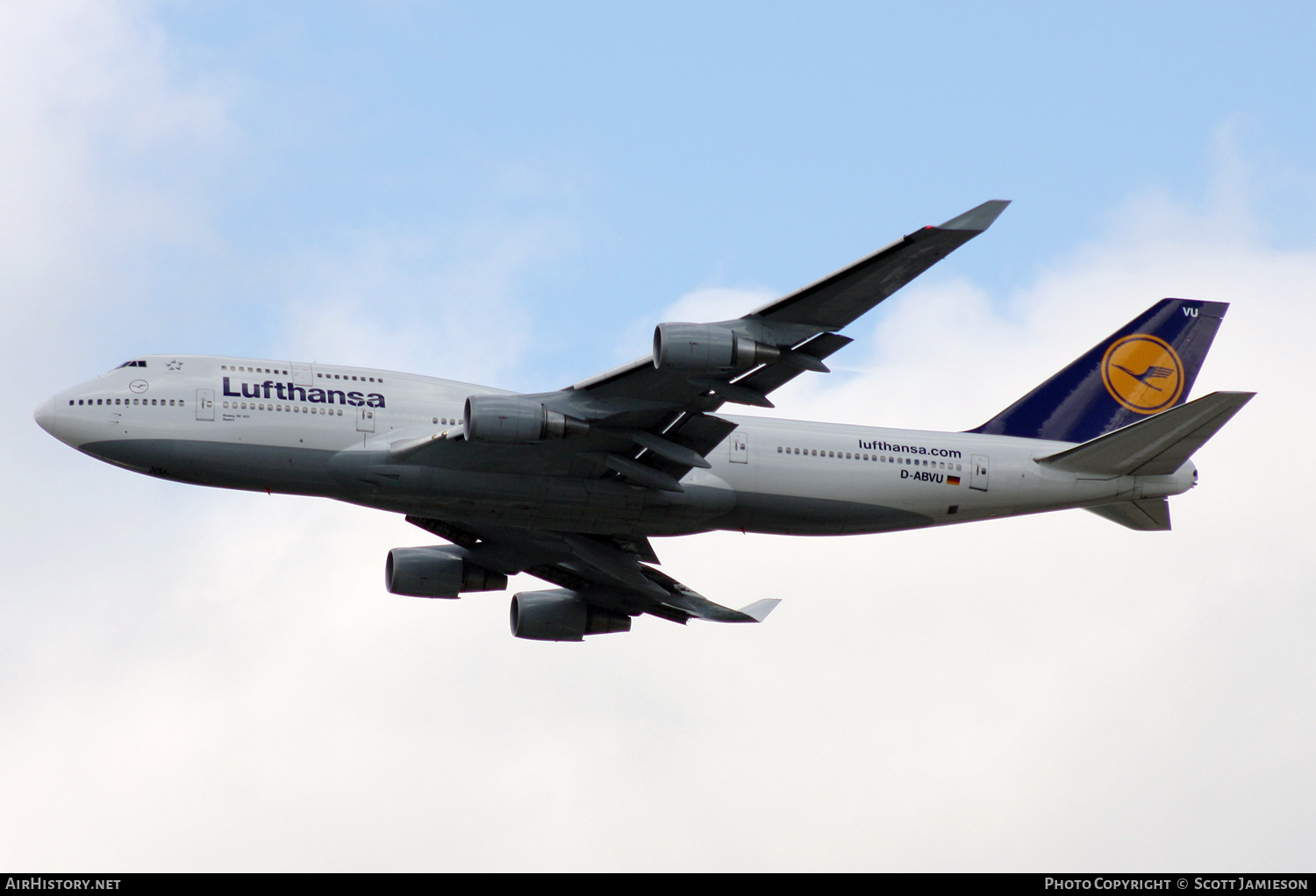 Aircraft Photo of D-ABVU | Boeing 747-430 | Lufthansa | AirHistory.net #412342