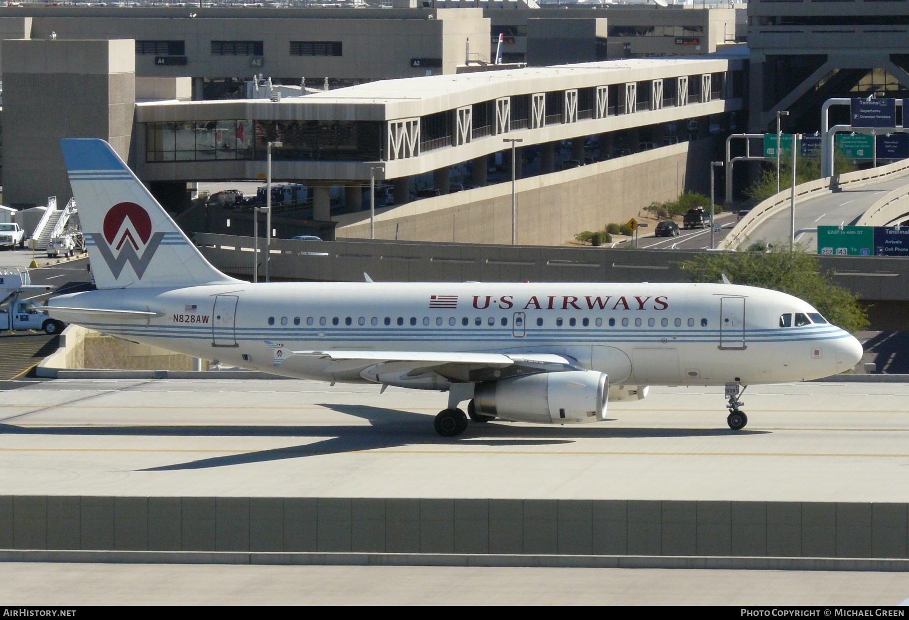 Aircraft Photo of N828AW | Airbus A319-132 | US Airways | AirHistory.net #412344