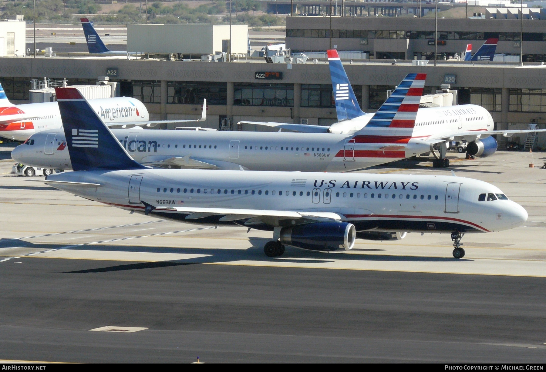 Aircraft Photo of N663AW | Airbus A320-232 | US Airways | AirHistory.net #412364