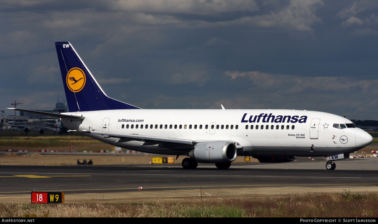 Aircraft Photo of D-ABEW | Boeing 737-330 | Lufthansa | AirHistory.net #412367